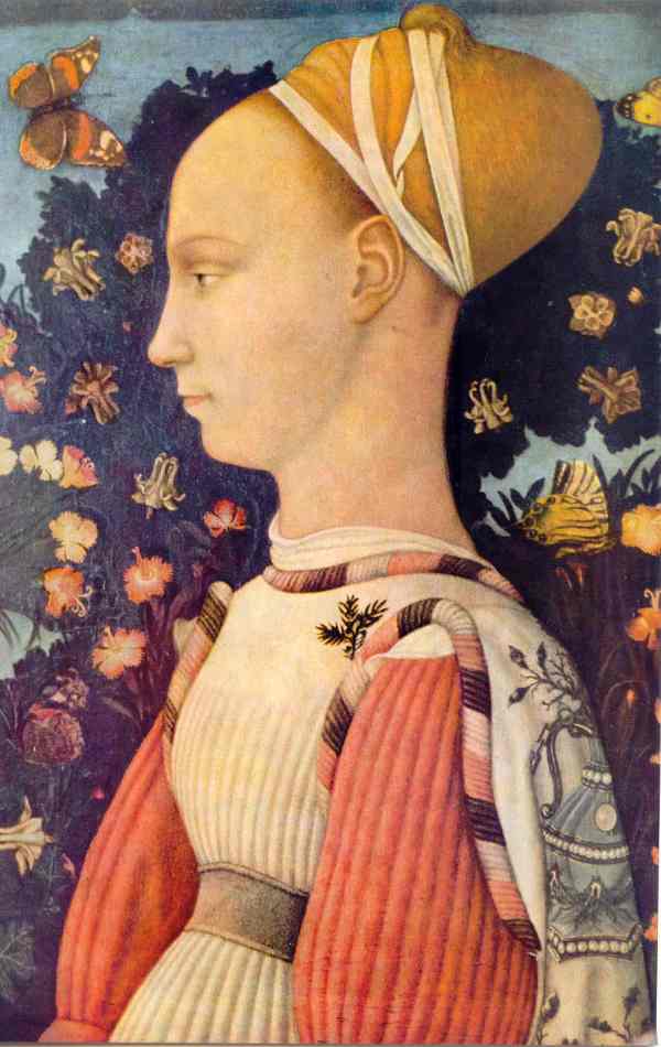 Retrato de mujer de la Casa de Este. Pisanello. Museo del Louvre