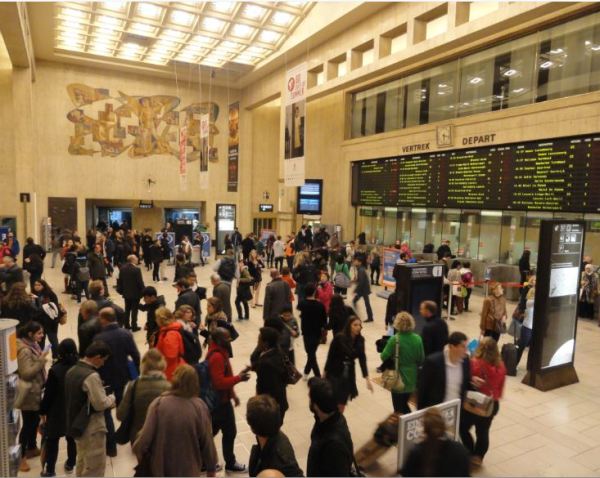 Bruselas. Estación Central. Foto R.Puig