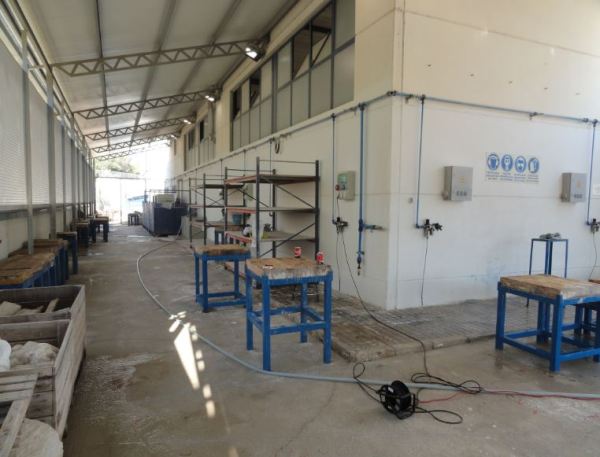 Galeria para la talla de piedra. Facultad de Bellas Artes de Altea. Foto R.Puig