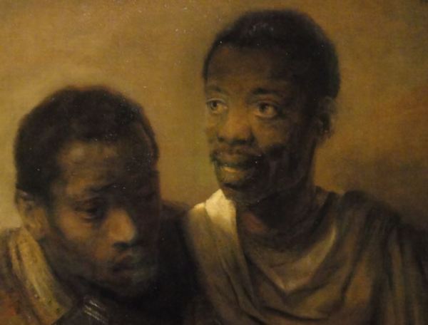 Dos moros. Rembrandt 1661. Detalle. Mauritshuis. La Haya. Foto R.Puig