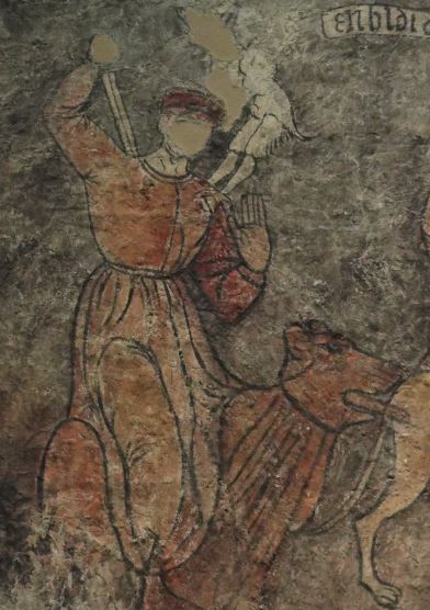 La Ira. Fresco de la iglesia de San Miguel. Sieso. Huesca. s.XIV Museo Catedralicio. Jaca. Foto R.Puig