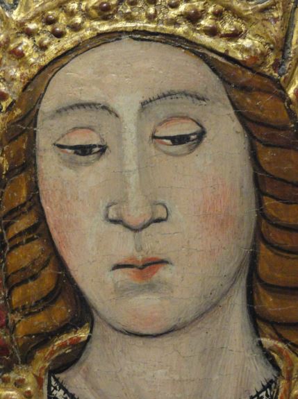 Retablo de la Virgen . Detalle. s.XV. Iglesia de Concilio. Museo Catedralicio Jaca. Foto R.Puig