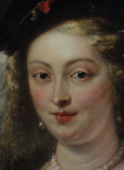 Rubens. Retrato de dama. Detalle. Años 20 del s.XVII. Galería de Guillermo V. La Haya. Foto R.Puig