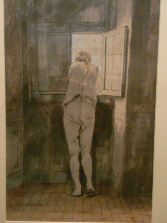 Goethe asomado a la ventana por Tischbein