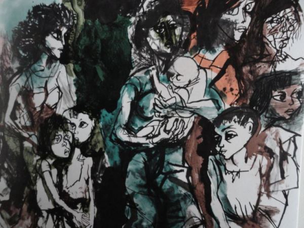 Guttuso. Éxodo. 1961. Detalle. Colección particular