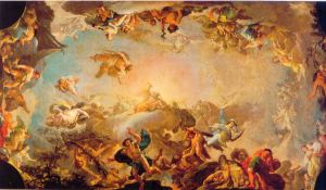 La caida de los gigantes. Francico Bayeu. Museo del Prado