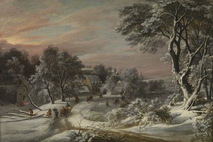 Jacques d'Arthois. Paisaje de invierno. Museo de Bellas Artes de Bruselas