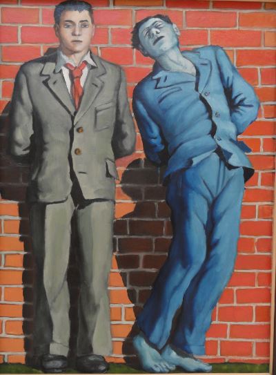 Wróblewski. Ejecución frente a un muro.1949. Foto R.Puig