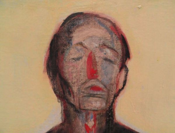 Wróblewski. Retrato orgánico. Detalle. s.f. (1957).  Foto R.Puig