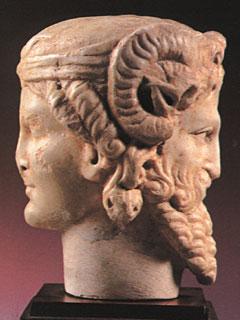 Herma bifronte. Museo Arqueológico de Córdoba