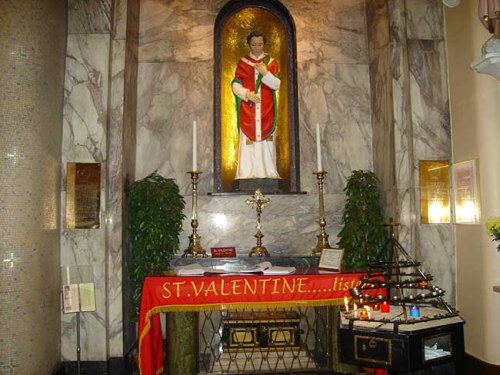 San Valentin. White Friar Church Dublin. Irish Central