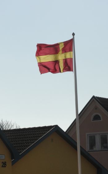 Bandera de Skane en Tomelilla. Foto R.Puig
