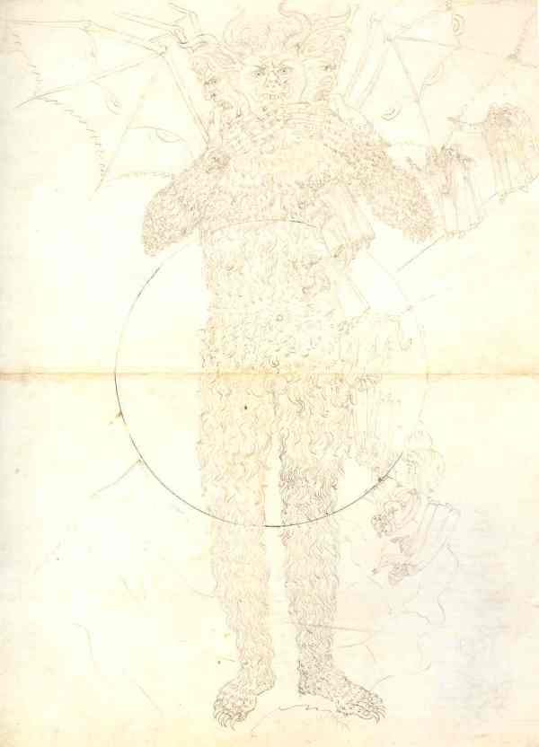 Botticelli. Inferno XXXIV. Museos Estatales de Berlin.