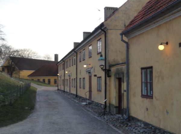 Las barracas amarillas de la Citadelle.  Landskrona. Foto R.Puig