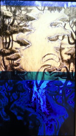 Nathalie Djuberg y Hans Berg. Variaciones de una cascada. Flautas. HD Video. b. 2015. Lissom Gallery y los artistas. Art Now. Museo Sven Harrys. Foto R.Puig.JPG