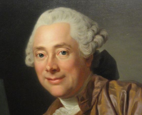 Alexander Roslin. Autorretrato dentro de El Artista y su mujer retratando a Henrik Wilhem Peillls.Detalle. 1767.Museo Nacional. Estocolmo. Foto R.Puig