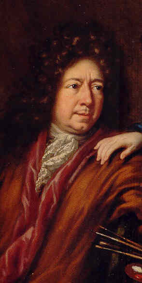 David Klöcker Ehrenstrahl. Autorretrato 1691. Detalle. Museo Nacional. Estocolmo.