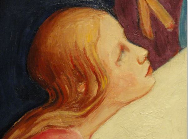 Nils Dardel.  La muerte del dandy.  Detalle. 1918.  Museo Nacional.  Estocolmo. Foto R.Puig