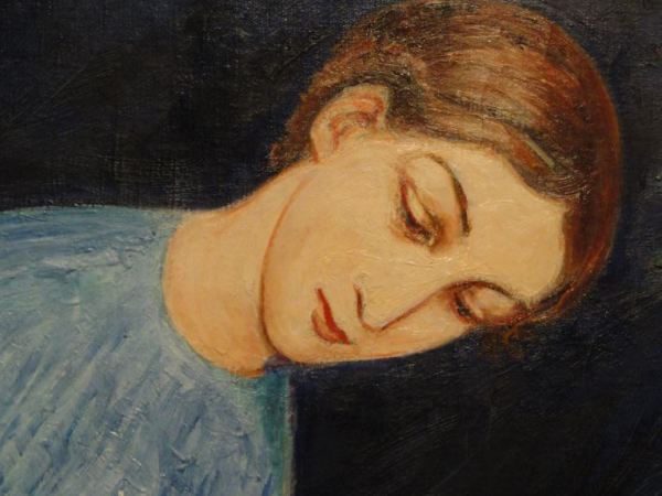 Nils Dardel. La muerte del dandy.Detalle. 1918. Museo Nacional. Estocolmo. Foto R.Puig