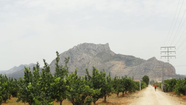 El Segaria desde la Vía Verde de Els Poblets a Denia.  Foto R.Puig