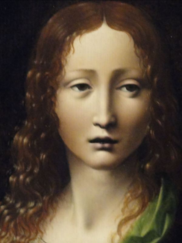 Círculo de Leonardo Da Vinci. El Salvador adolescente. finales del s.XV.Museo Lázaro Galdiano. Madrid. Foto R. Puig