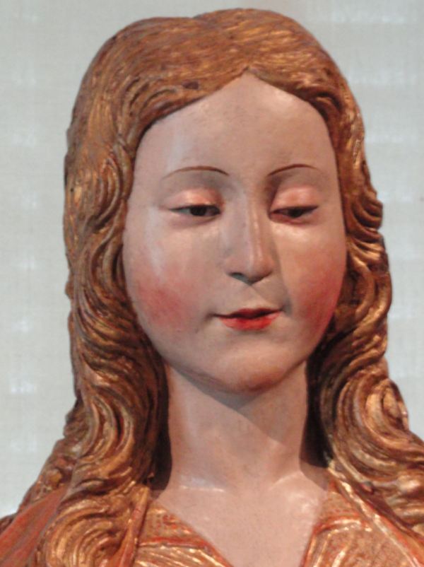 Escuela Castellana del s.XVI. La Virgen con el niño. Detalle. Museo Lázaro Galdiano. Madrid. Foto R.Puig