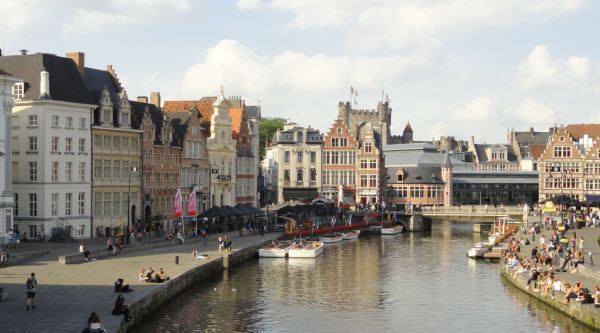 Desde el puente de San Miguel. Gante. Foto R.Puig