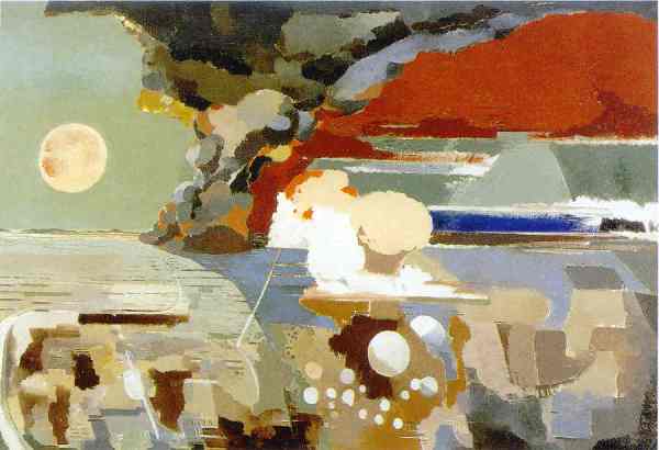 Battle of Germany. Paul Nash 1944. Imperial War Museum. London