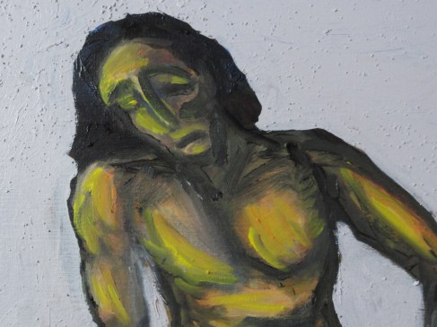 R. Puig. In the mood of Trump. Oleo sobre acrílico. Detalle