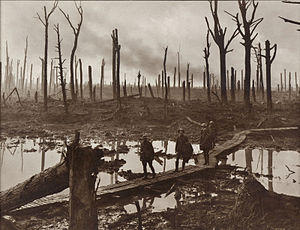 En la batalla de Passchendaele, Frente de Ypres. Fuente WGC