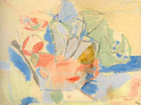 Mountains and the Sea. Helen Frankenthaler 1952. National Gallery of Art. Washington