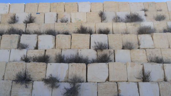 Muro de mármol. Canteras de Pinoso. Foto R.Puig