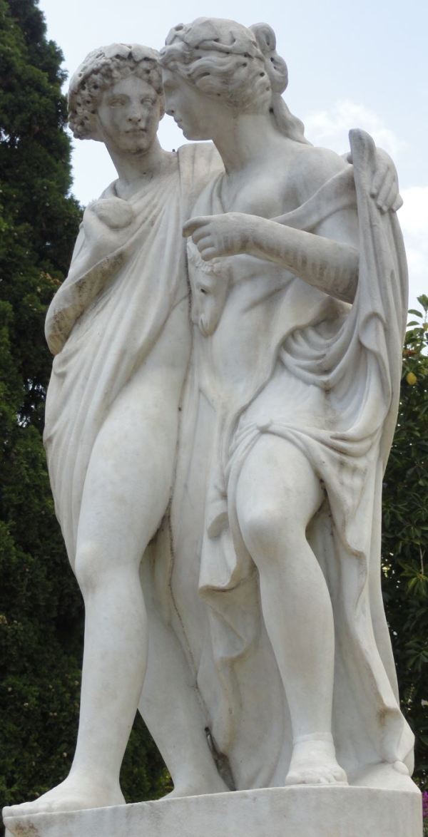 Dafnis y Cloe. Jardines de Monforte. Valencia. Foto R. Puig