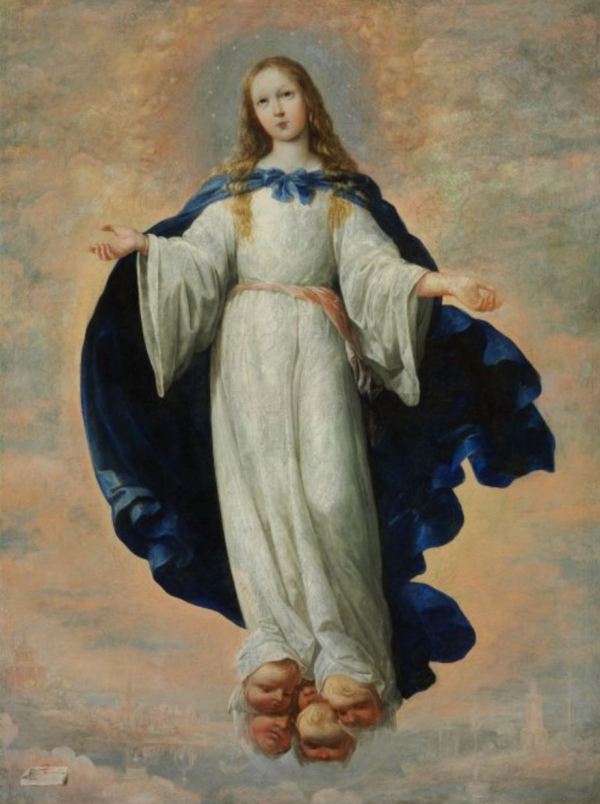 Zurbarán. La Inmaculada Concepción. 1661.Museo de Bellas Artes de Budapest