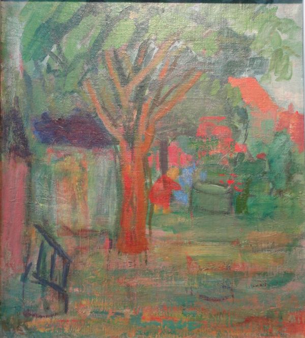 Carl Kylberg. En el jardín. Galería Åmells. Estocolmo. Foto R.Puig