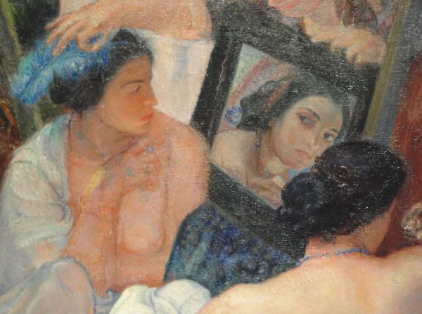 Ferruccio Ferruzzi. Fragmento de composición. 1921. Detalle. Galleria di Arte Moderna. Roma. Foto R.Puig