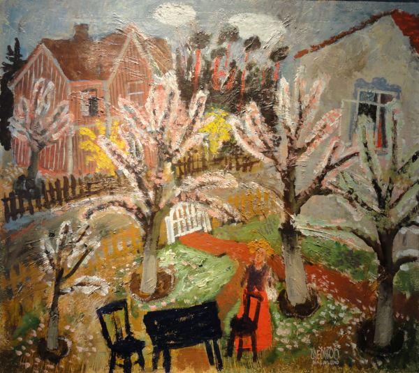 Olle Olsson Hagalund. Árbol frutal en flor. 1930,. Galería Åmells. Estocolmo. Foto R.Puig