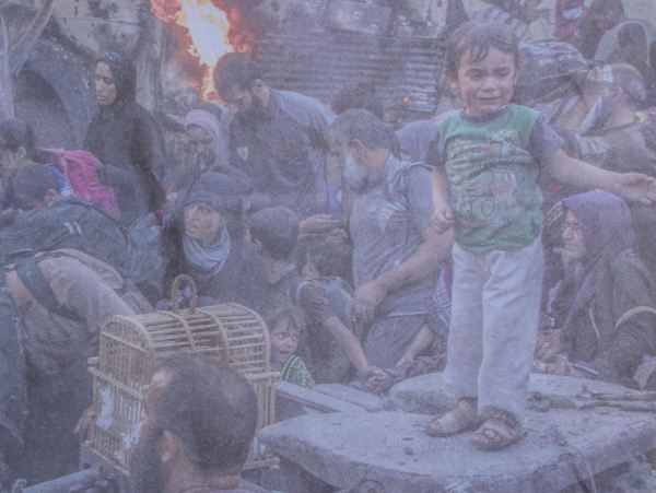 2 de junio en Mosul. Foto Laurent Van Der Stockt. Le Monde 10 de junio 2017. Detalle