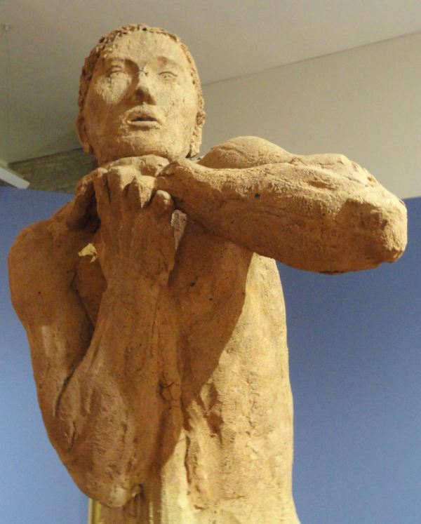 El pastor. Arturo Martini 1930. Terracota. Detalle. Galería Comunal de Arte Moderno. Foto R.Puig