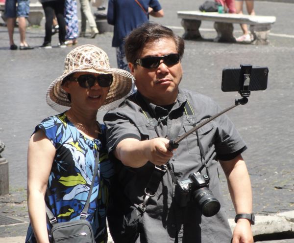Selfie en Piazza Navona. Foto R.Puig