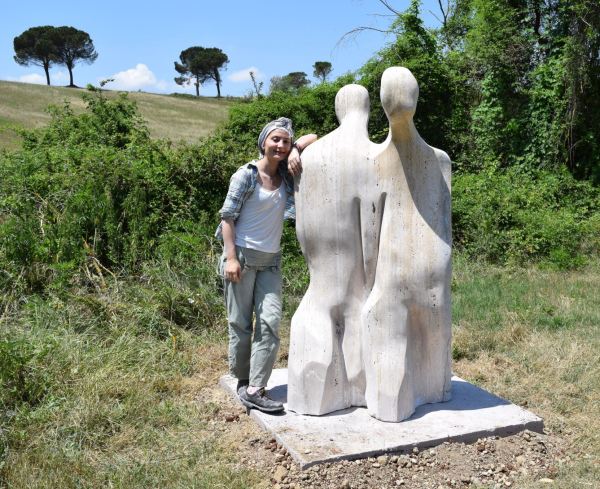 Solmaz Vilkachi agotada pero feliz. Foto Oriana Impei