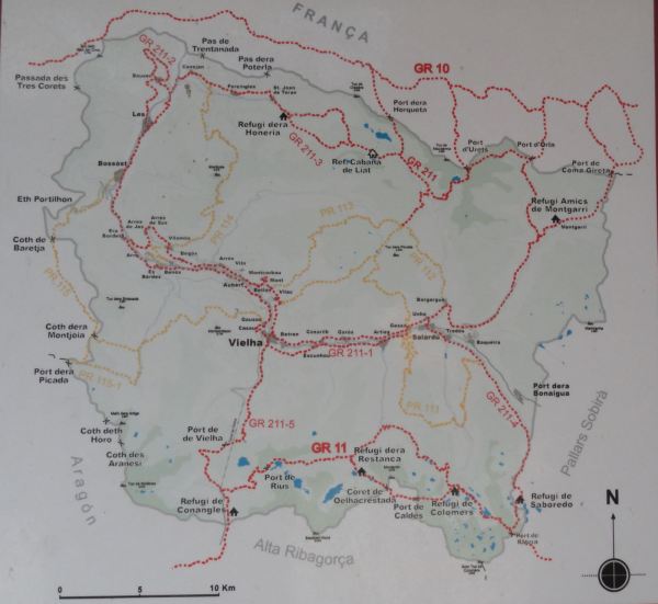 Rutas de marcha de montaña en el Valle de Arán.