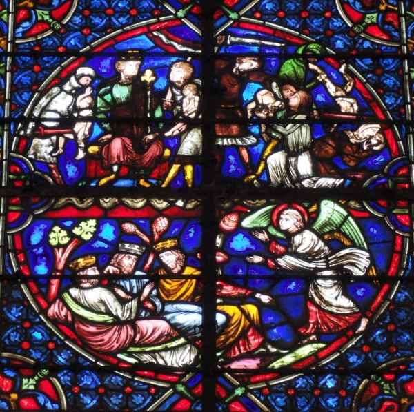 Catedral de Troyes. La matanza de los inocentes y el sueño de los Reyes Magos. Foto R.Puig