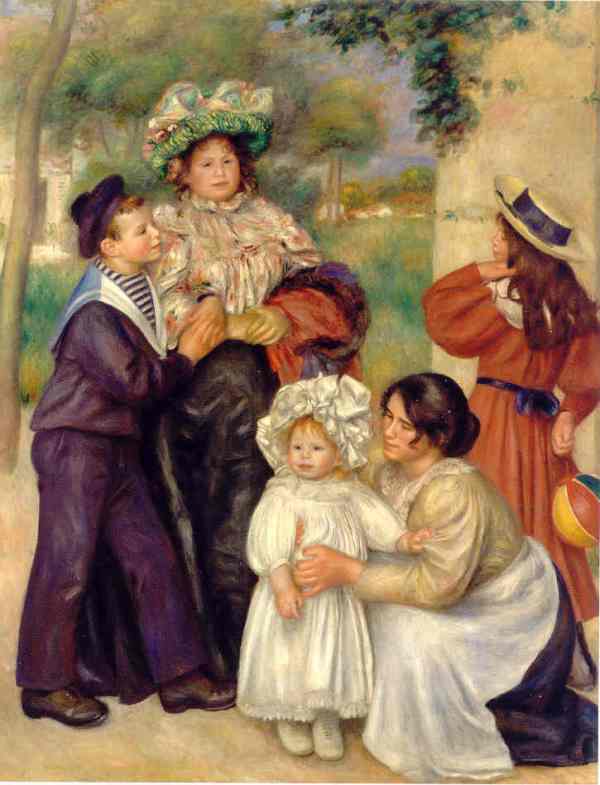 Renoir. La familia del artista. 1896. Barnes Foundation. Filadelfia