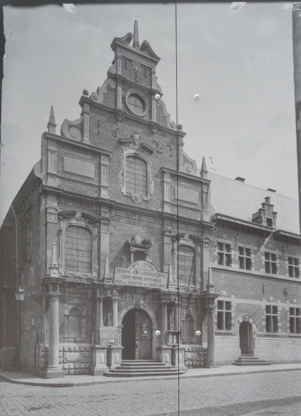 Sede del Comité de Socorro Alimentario en Gante. Foto anónima. 1917-18.