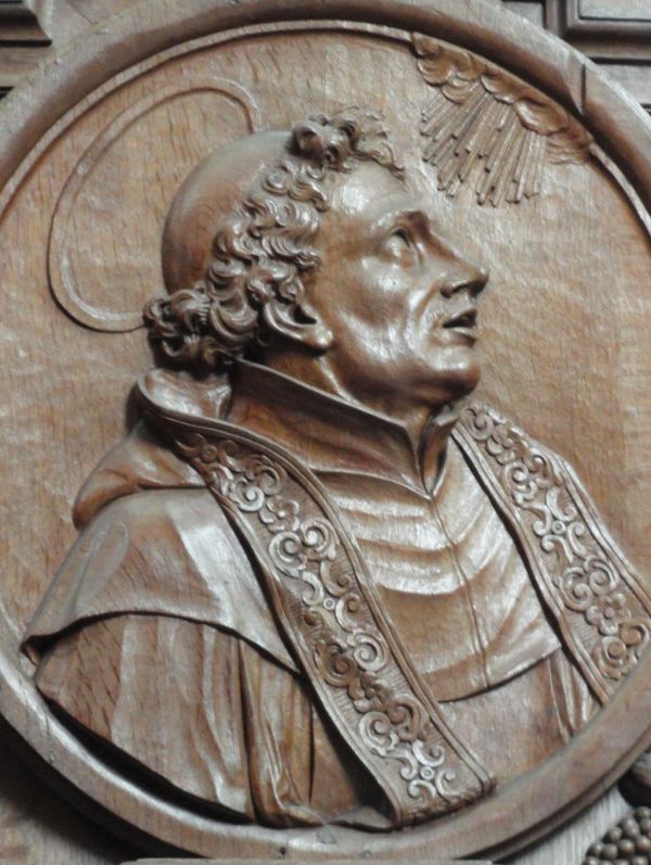 Sillería del coro. El halo de la santidad. Grimbergen. Foto R.Puig