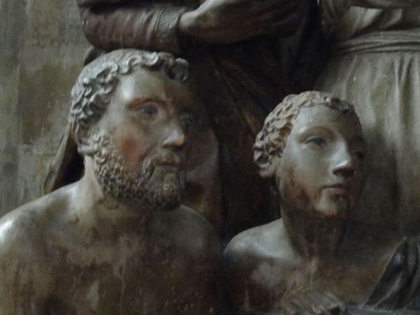 Troyes. Capilla de las Fuentes Bautismales. Detalle. Foto R.Puig