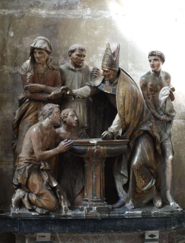 Troyes. Escultor anónimo de la capilla de las Fuentes Bautismales. Foto R.Puig