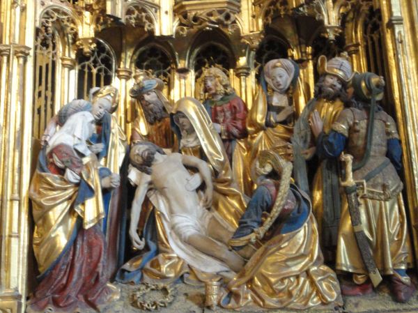Iglesia de Vilberga.Descendimiento. Retablo flamenco del s.XVI. Foto R.Puig