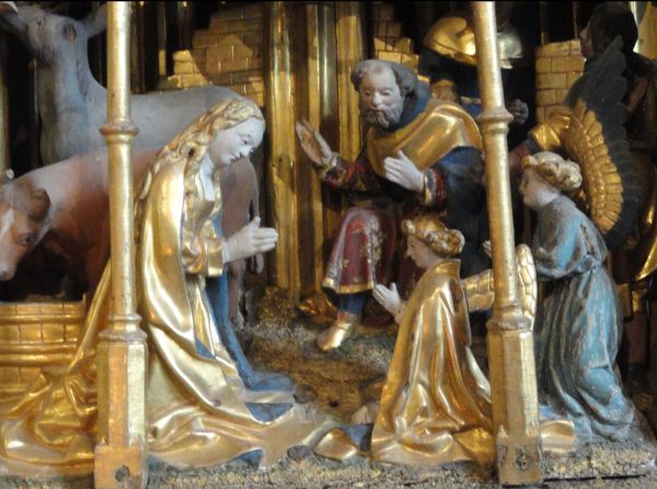 Iglesia de Vilberga.Portal de Belén. Retablo flamenco del s.XVI. Foto R.Puig